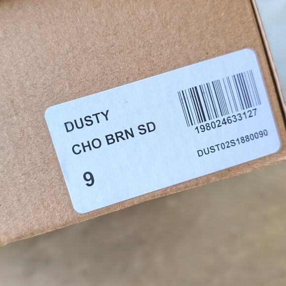 Steve Madden Dusty Chocolate Brown Leather Suede Ankle Bootie Boots, size 9 - Picture 9 of 9